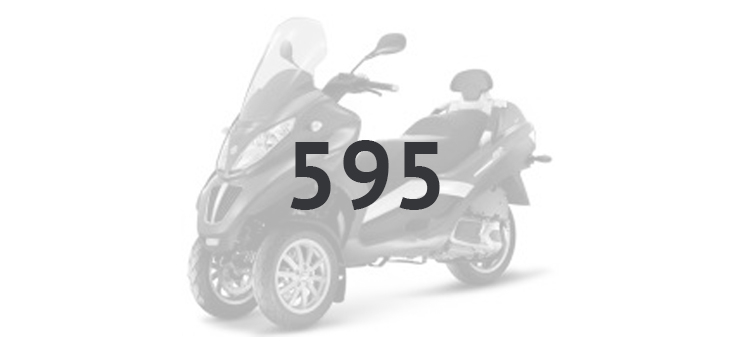 Pièces détachées Piaggio MP3 300 LT Sport 2009-2014 blanc 595