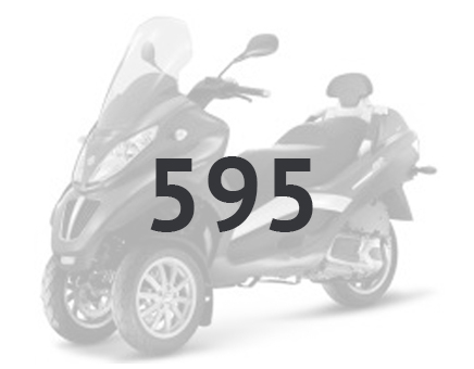 Pièces détachées Piaggio MP3 300 LT Sport 2009-2014 blanc 595