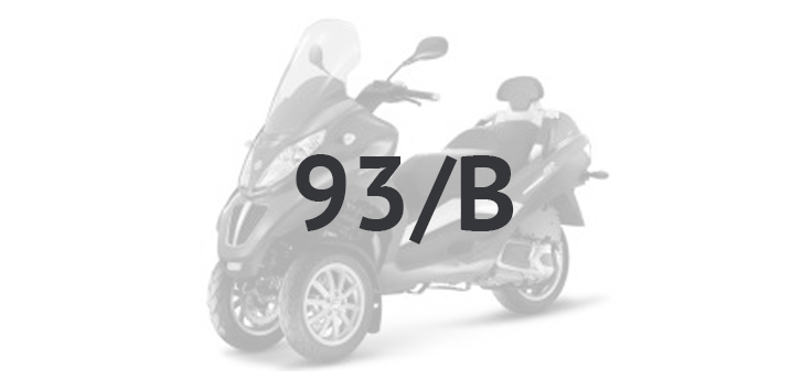 Pièces détachées Piaggio MP3 300 LT Sport 2009-2014 koolnoir 93/B