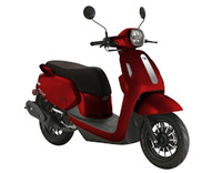 Kymco Filly 50 E5+ Mat rood