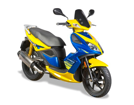 Pièces détachées Kymco Super8 4 temps (2007-2009) bleu jaune