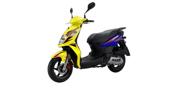 Pièces détachées Sym Orbit II (Y108C BU289) jaune bleu