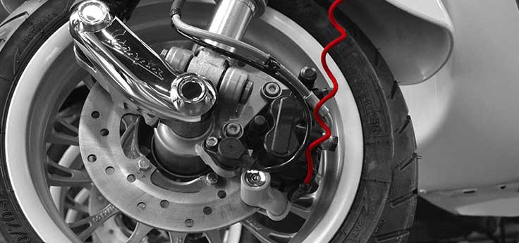 Cordon de rappel pour antivol bloque-disque