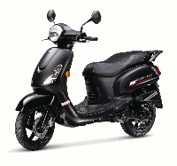 Sym Fiddle II Euro5 Matt Black/Black (BK-007U/BK-5560S)