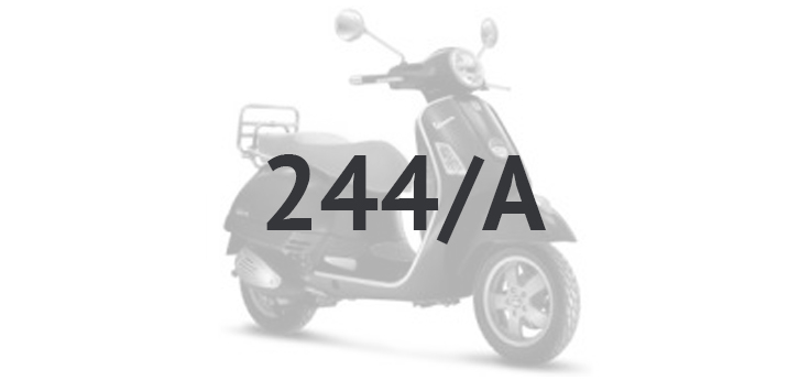Vespa GTS 250 ie 2005-2016 (sans ABS) azure bleu 244/A
