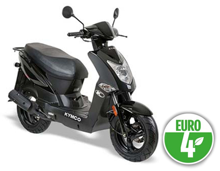 Pièces détachées Kymco Agility FR 12 pouces 4 temps Euro4 selle courte noir