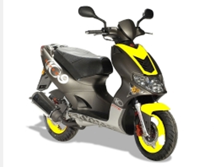 Pièces détachées Kymco Super9 AC noir mat jaune
