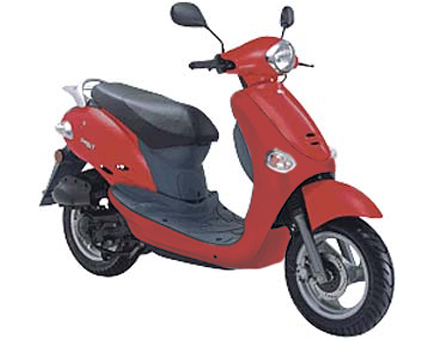 Pièces détachées Kymco Yup 2 temps AC rouge