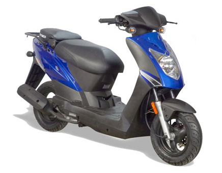 Pièces détachées Kymco Agility 10 pouces 4 temps bleu
