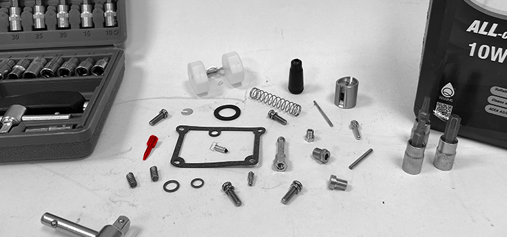 Vis de réglage ralenti et d’air