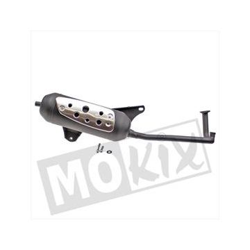 Pot d'échappement Tecno Silent-pro AGM VX BTC Riva  euro 1/2/3/4 (met afslluitbare lambdasonde aansluiting)