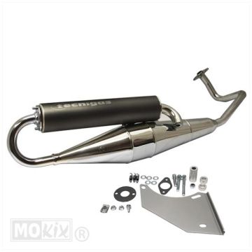 Echappement China GY6 [139QMB] 4 temps GY6 chromé Tecnigas Next-R CE