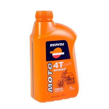 Huile lubrifiante Repsol Motosport 10W40 demi-synthétique bouteille de 1 litre
