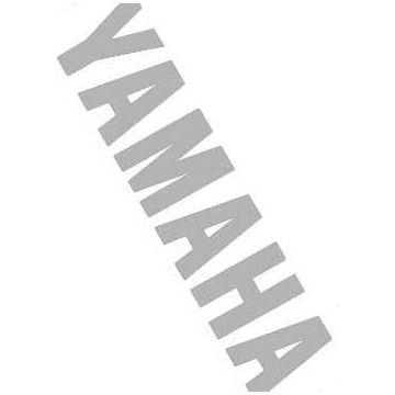 Autocollant Yamaha Word [Yamaha] sous spoiler Aerox Chrome Falko 980587.chr 2 pièces