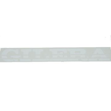sticker piaggio word [gilera] run/stable 23cm blanc orig 081941