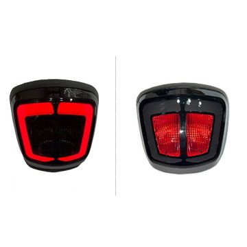 Feu arrière Vespa Sprint/ Primavera Iget tube led smoke/fumé + jante noir mat