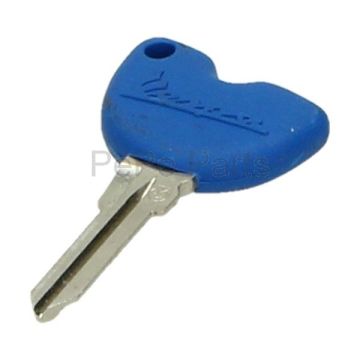 Clé de contact blanc/brute Vespa ET4/GT/GTS/GTV/LX/Primavera/Sprint/125-250cc Chip Giobert Piaggio original1b004718