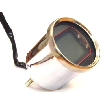 tachymètre+jauge de température numérique 55mm chrome koso