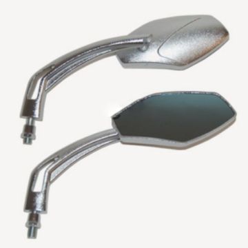 Set de rétroviseurs ovales chromés Koso