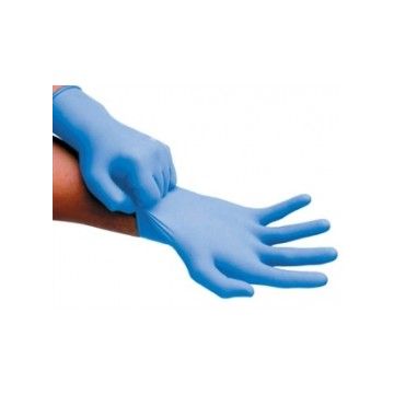 Boite d'atelier 100 pièces gants nitrile bleu