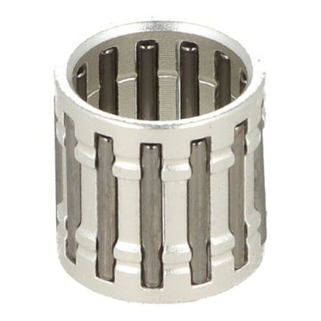 Cage à aiguille pour axe de piston Italkit (12x15x15mm)- Peugeot 50 (cylindre vertical)/Derbi Senda/Minarelli AM6 - cage argent