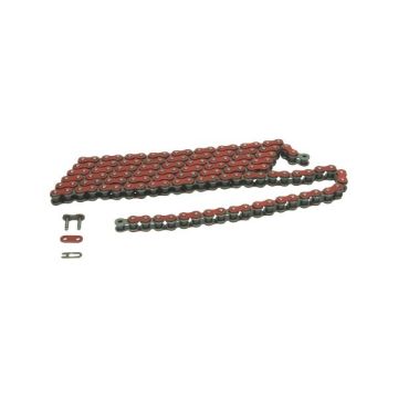 chaîne 420-1/4 x138 maillons rouge