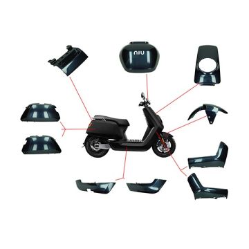 Kit carénage Niu N-serie  bleu métallique DMP 10 pièces