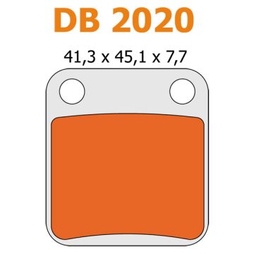 jeu de plaquettes de frein mb/viva>08 pour delta db2020 m-1