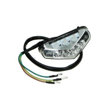 Feu arrière led cyclomoteur/scooter transparent cabochon universel DMP