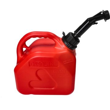 Jerrican d'atelier avec bec verseur 5 litres rouge