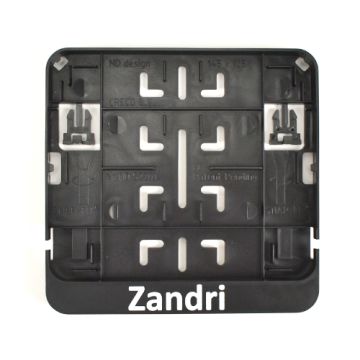 Support de plaque d'immatriculation noir pour trottinette Zandri