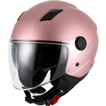 Casque jet Vito Sarenta en or rose