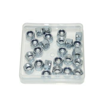 25 écrous autobloquants M7