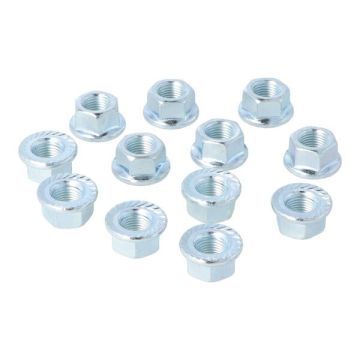 écrou+bride m10x1 (12 pièces)