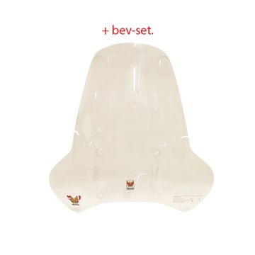 Pare-brise haut transparent AGM Nouveau Flash/Vieux Classique/Carino/Dolce Vita/Pico/Venti/San Remo/Fun/Piccolo Isotta