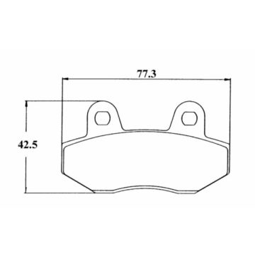 jeu de plaquettes de frein honda mbx/nsr pour sbs 103hf