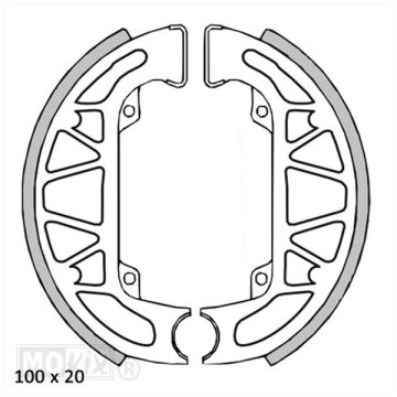 KIT DE SEMELLES DE FREIN IGM (PIAGGIO TYPHOON/SFERA)