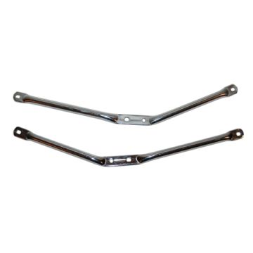 Jeu de tiges de garde boue avant Zundapp 529/530 (nouveau type) chrome DMP (2 pièces)-18031