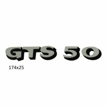 Sticker GTS 50 argent/noir