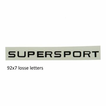Autocollant noir pour réservoir d'essence Supersport