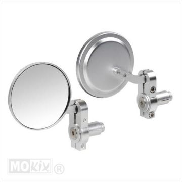Kit rétroviseurs bout de guidon universel chromé Lampa