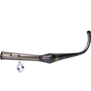 Pot d'échappement complet type course (fabriqué en UE) evo-1 Zundapp 36mm vierge Bullet