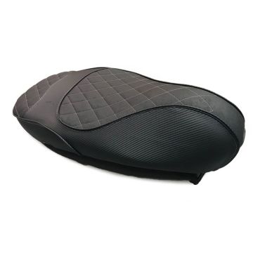 Housse Selle Couvre-selle Vespa Sprint/Primavera Bentley cousure/coutures blanches