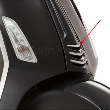 bande décorative écran avant central [notte] sprint noir mat top piag orig CM2978035