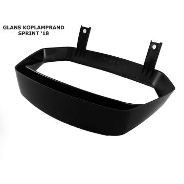 Entourage en cuir brillant noir Vespa Sprint 2018->