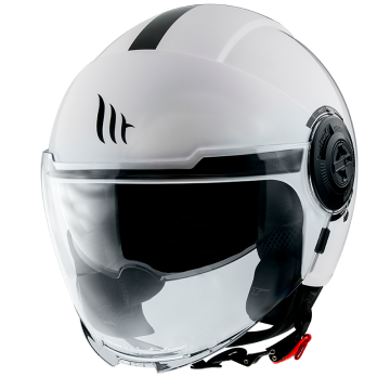 Casque jet MT Viale SV blanc nacré