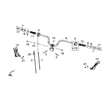 Caches de guidon - Rétroviseurs Sym Joymax 300i 4T LC ABS Euro 3 2014-2016