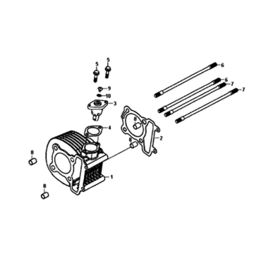 Joint de cylindre/culasse/joint de base Sym Symphony ST 200I