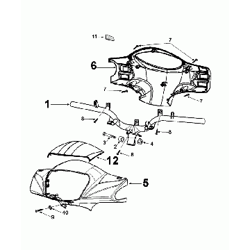 Volant Peugeot Tweet Evo antartica blanc Euro4