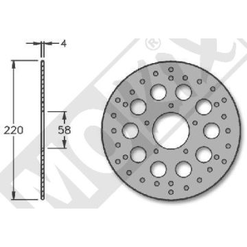 Disque de frein avant Piaggo Runner/NRG IGM